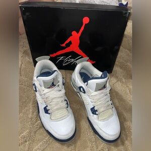 Nike Air Jordan 4 Retro White Navy